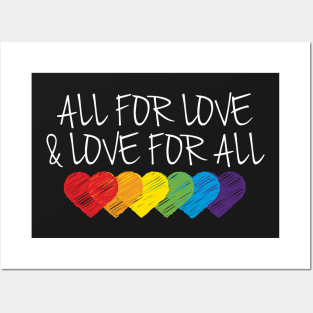 All For Love & Love For All Posters and Art